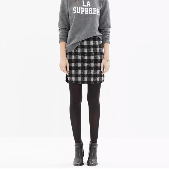 NWT Madewell Shirttail Skirt in Buffalo Plaid size 6 - Picture 7 of 7